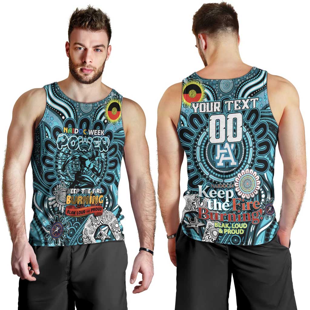 Custom Port Adelaide Power NAIDOC Week 2024 Men Tank Top Mascot Football - Vibe Hoodie Shop