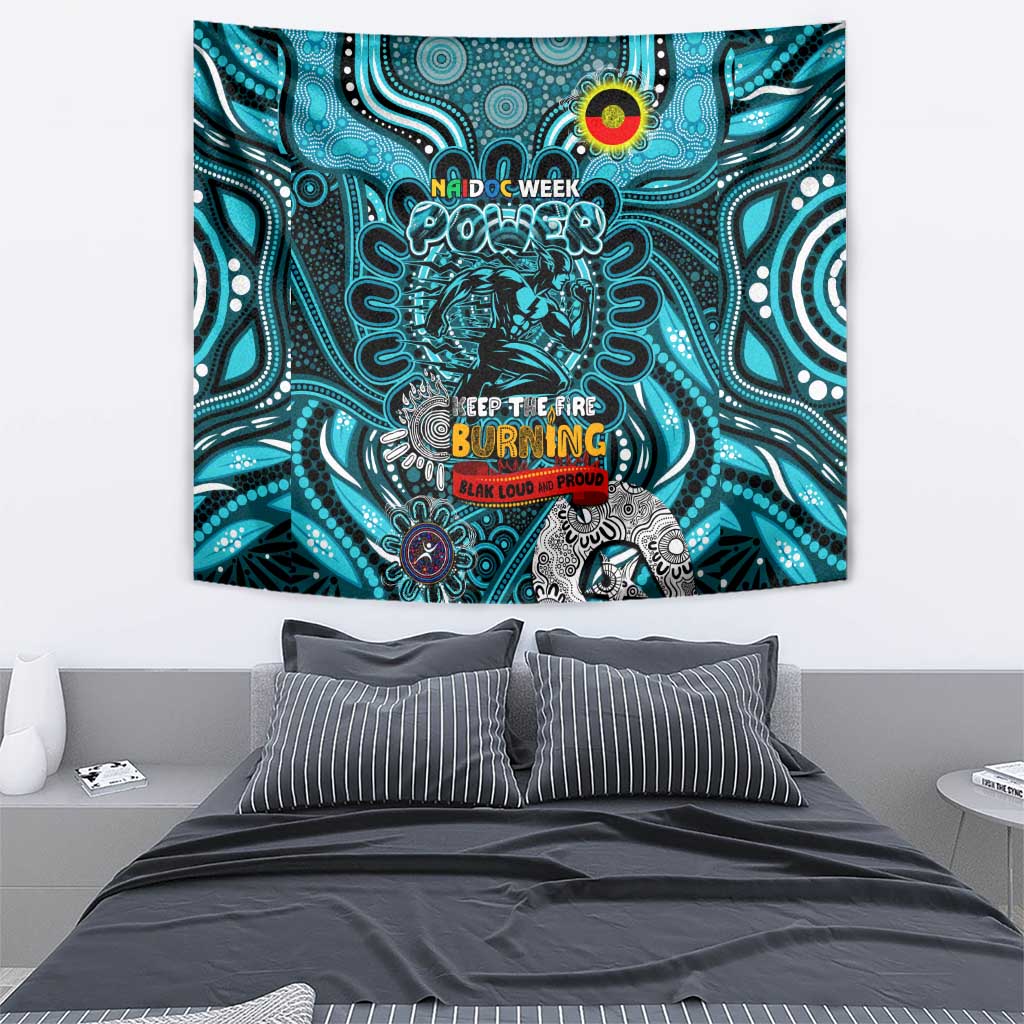 Port Adelaide Power NAIDOC Week 2024 Tapestry Mascot Football - Vibe Hoodie Shop