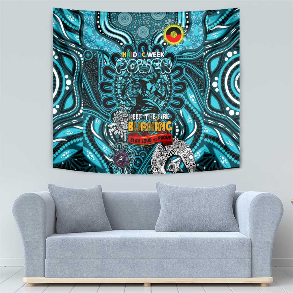 Port Adelaide Power NAIDOC Week 2024 Tapestry Mascot Football - Vibe Hoodie Shop