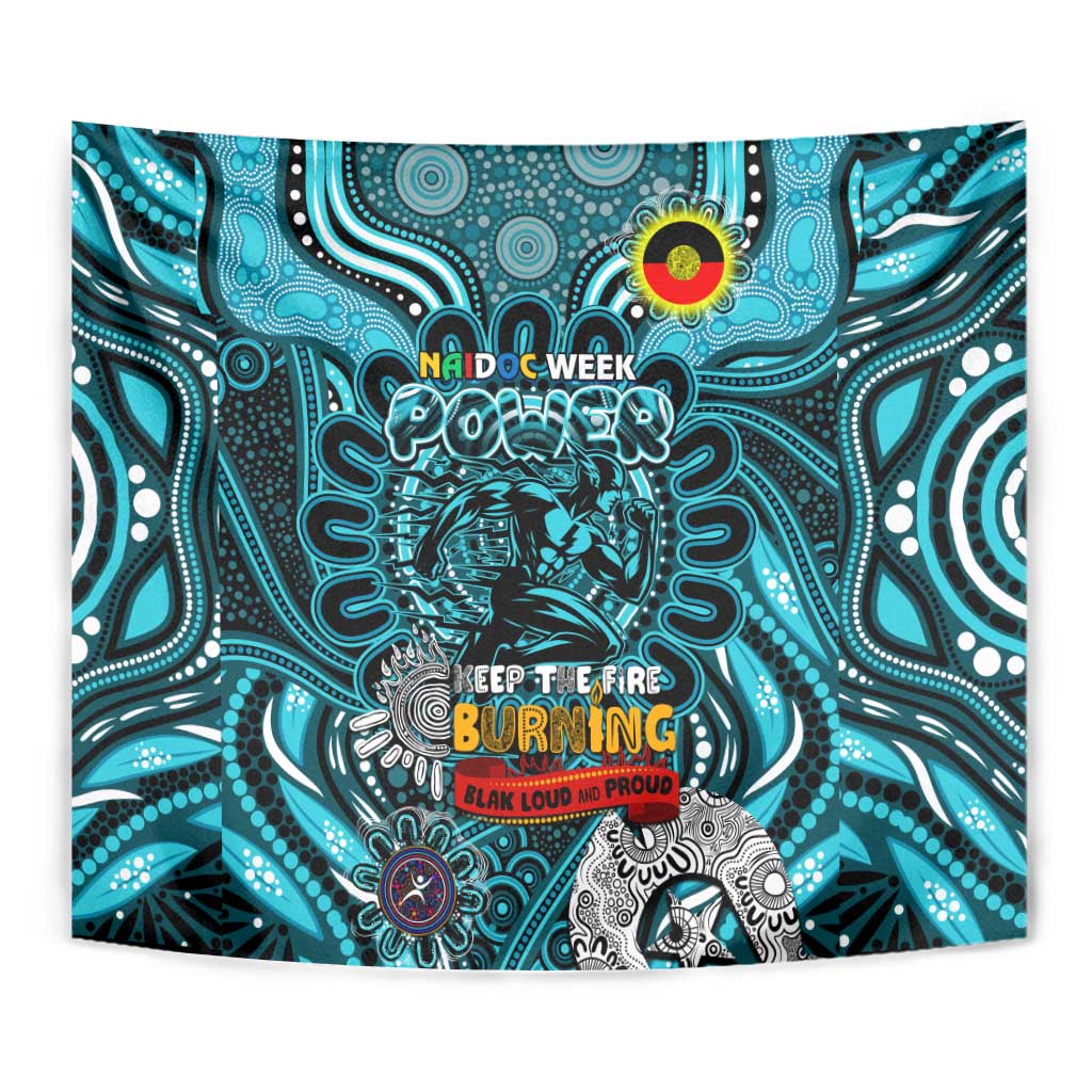 Port Adelaide Power NAIDOC Week 2024 Tapestry Mascot Football - Vibe Hoodie Shop