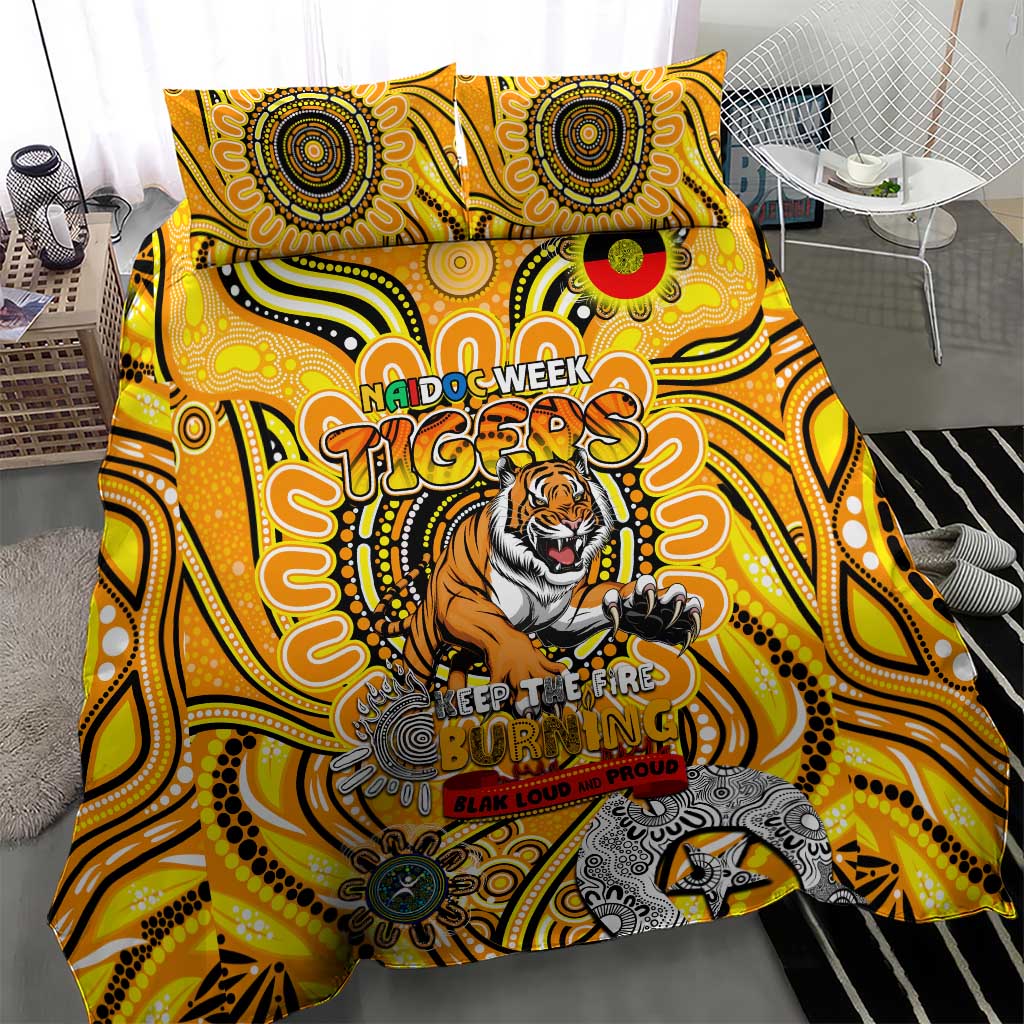 Richmond Tiger NAIDOC Week 2024 Bedding Set Mascot Football - Vibe Hoodie Shop