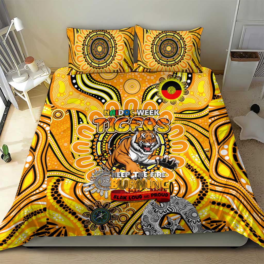 Richmond Tiger NAIDOC Week 2024 Bedding Set Mascot Football - Vibe Hoodie Shop