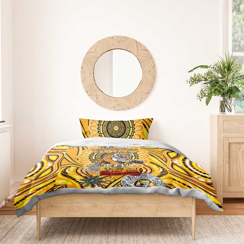 Richmond Tiger NAIDOC Week 2024 Bedding Set Mascot Football - Vibe Hoodie Shop
