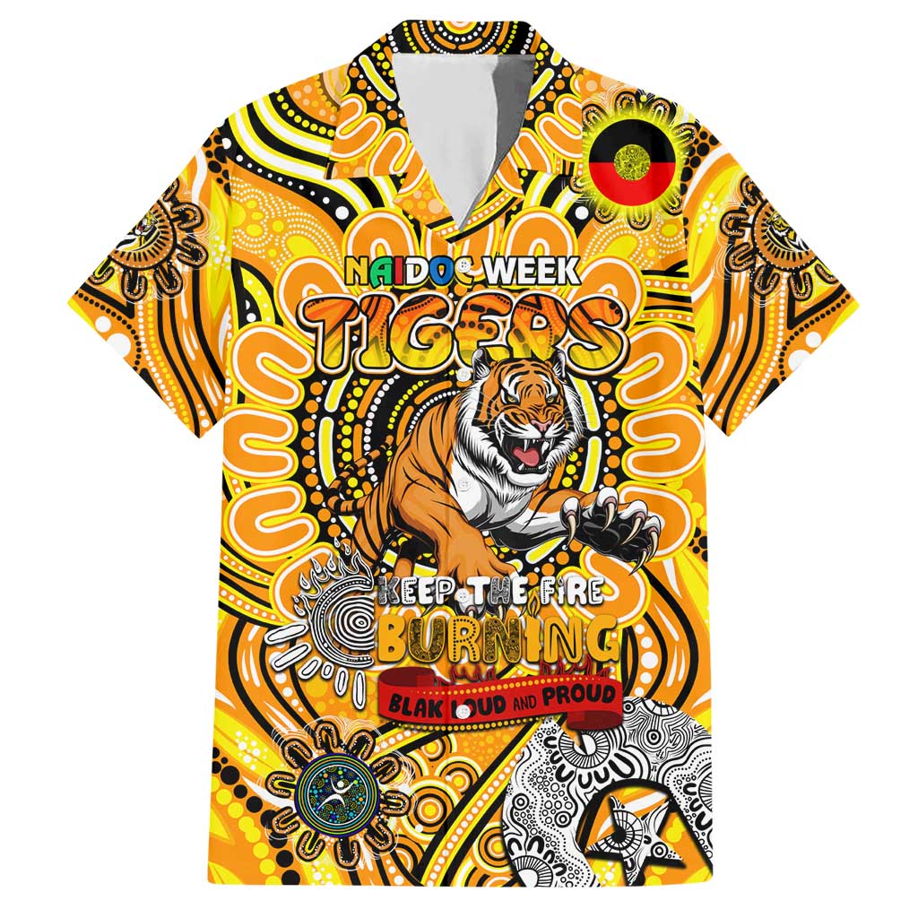 Custom Richmond Tiger NAIDOC Week 2024 Hawaiian Shirt Mascot Football - Vibe Hoodie Shop