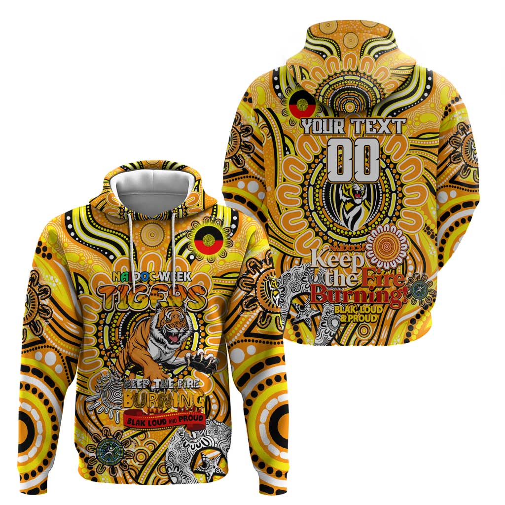 Custom Richmond Tiger NAIDOC Week 2024 Hoodie Mascot Football - Vibe Hoodie Shop