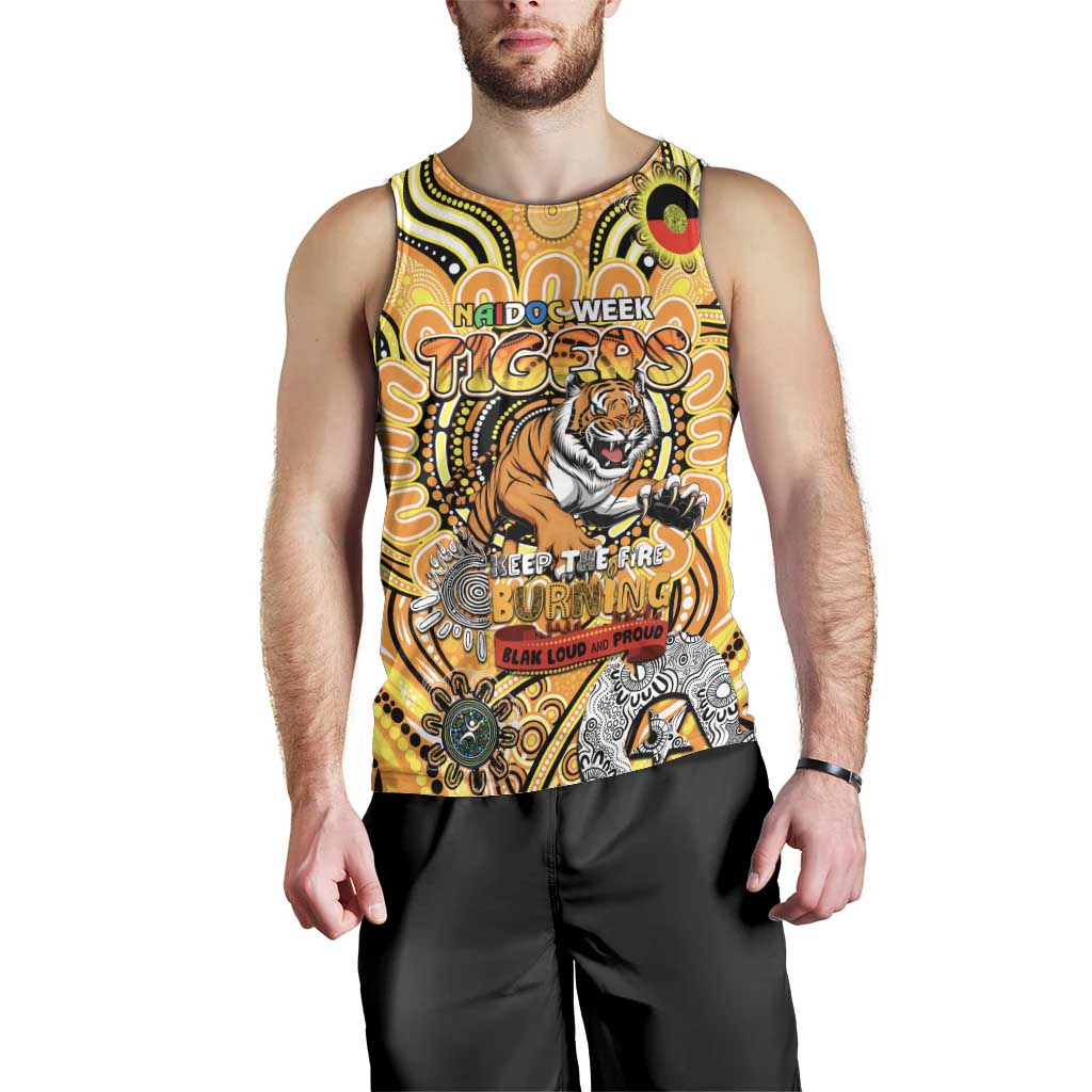 Custom Richmond Tiger NAIDOC Week 2024 Men Tank Top Mascot Football - Vibe Hoodie Shop