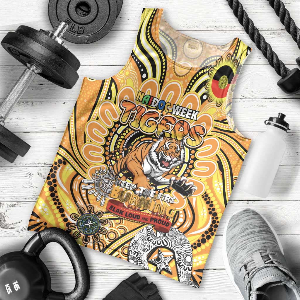 Custom Richmond Tiger NAIDOC Week 2024 Men Tank Top Mascot Football - Vibe Hoodie Shop