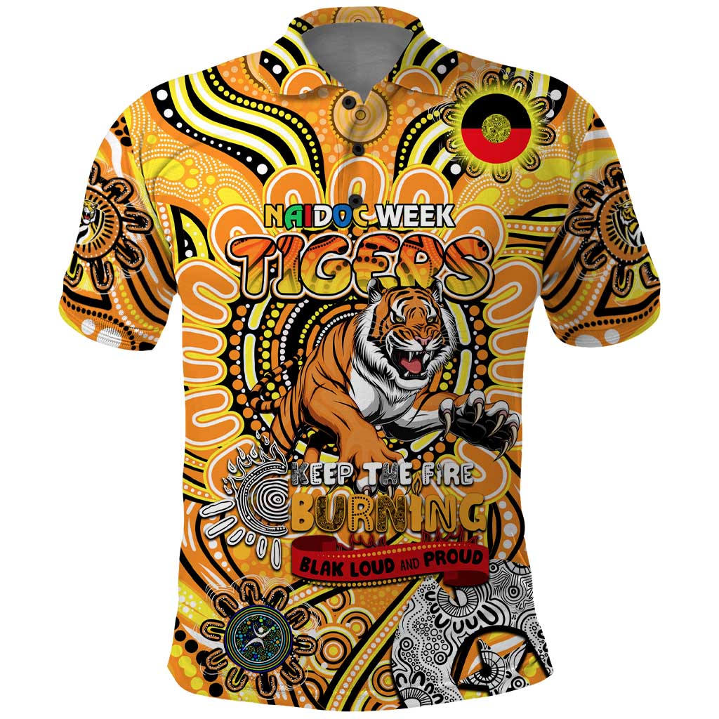 Custom Richmond Tiger NAIDOC Week 2024 Polo Shirt Mascot Football - Vibe Hoodie Shop