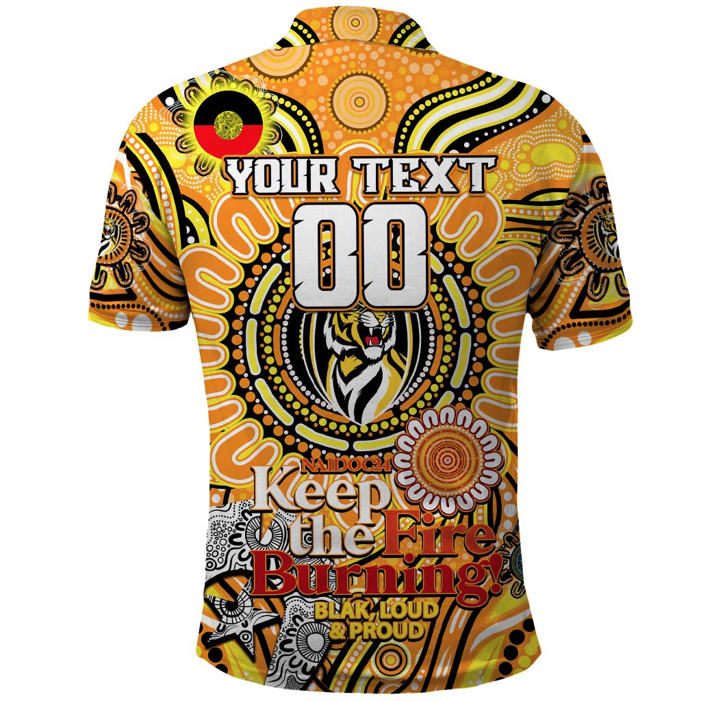 Custom Richmond Tiger NAIDOC Week 2024 Polo Shirt Mascot Football - Vibe Hoodie Shop