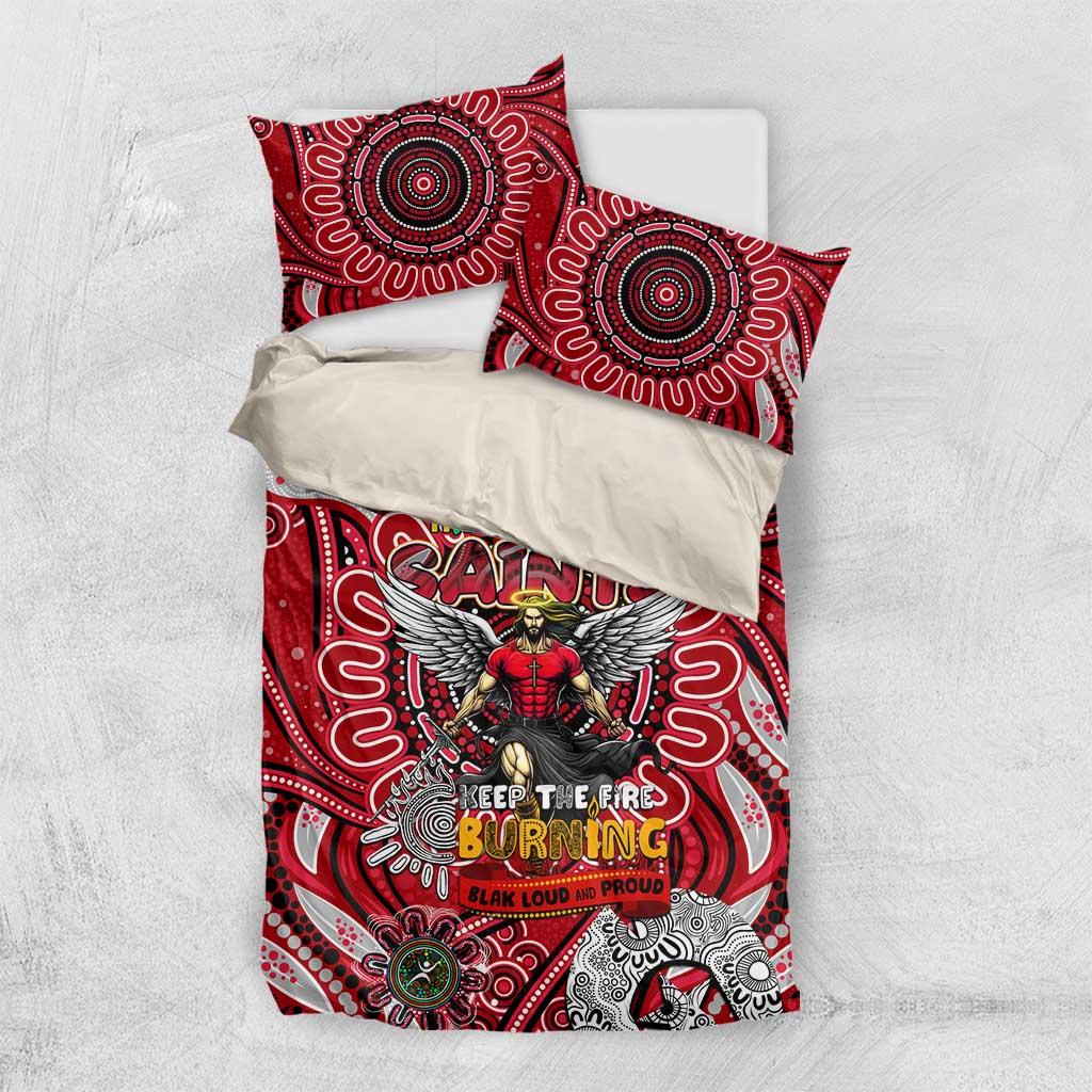 St Kilda Saints NAIDOC Week 2024 Bedding Set Mascot Football - Vibe Hoodie Shop
