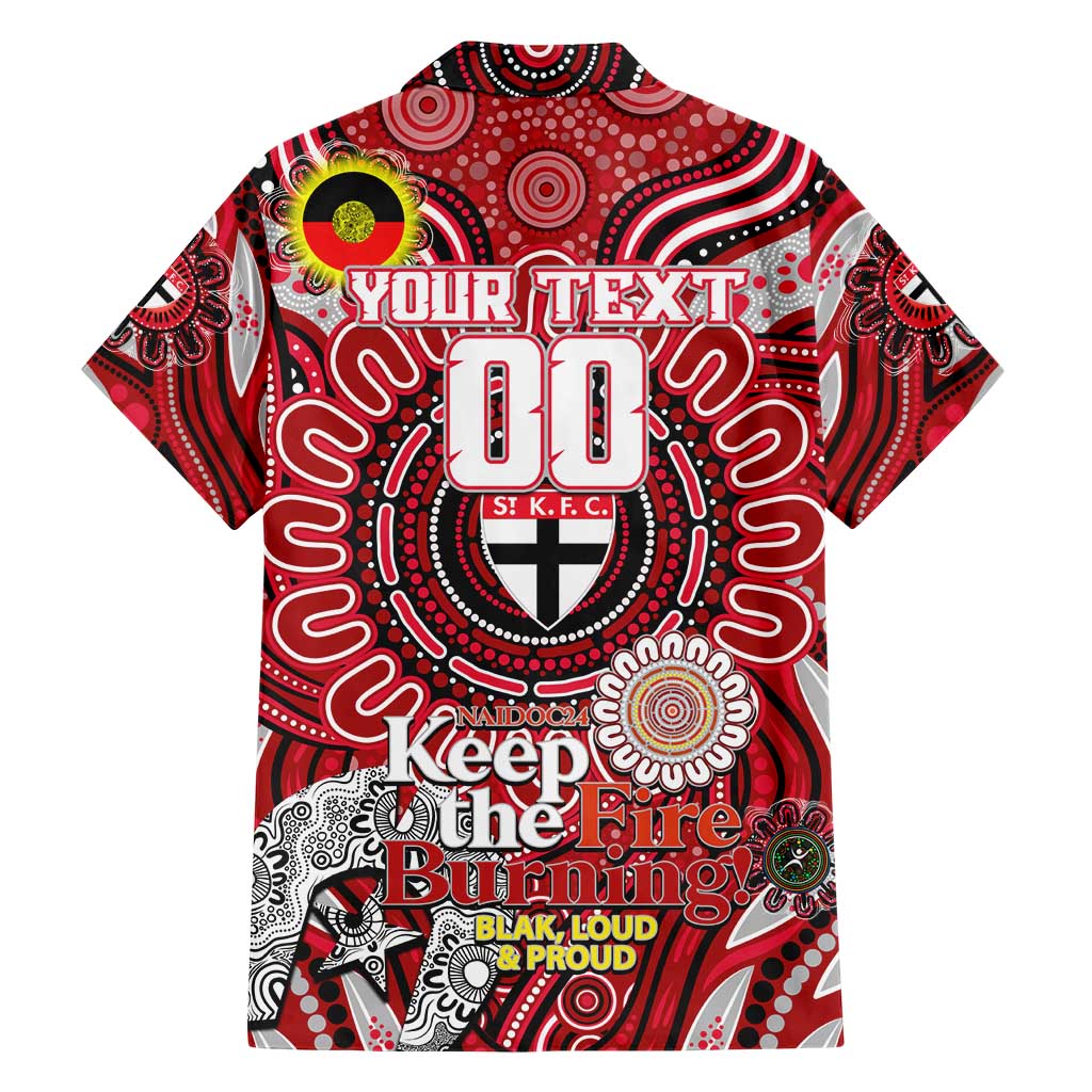 Custom St Kilda Saints NAIDOC Week 2024 Hawaiian Shirt Mascot Football - Vibe Hoodie Shop