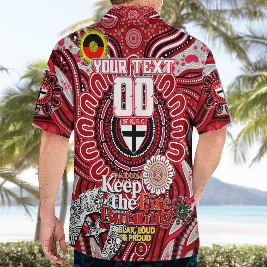 Custom St Kilda Saints NAIDOC Week 2024 Hawaiian Shirt Mascot Football - Vibe Hoodie Shop