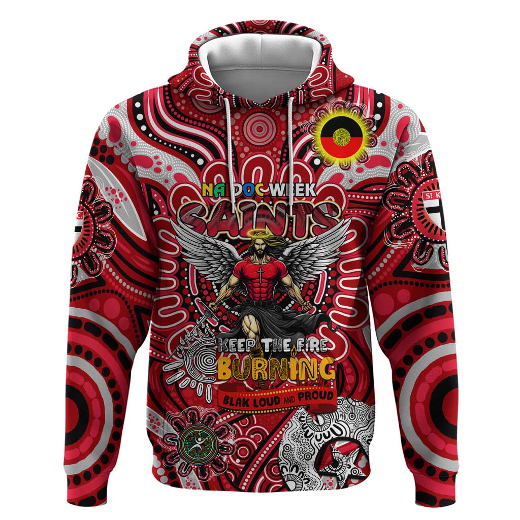 Custom St Kilda Saints NAIDOC Week 2024 Hoodie Mascot Football - Vibe Hoodie Shop