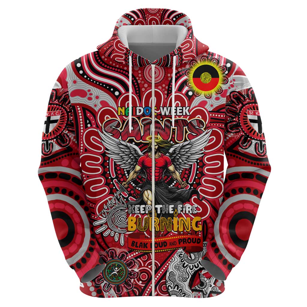 Custom St Kilda Saints NAIDOC Week 2024 Hoodie Mascot Football - Vibe Hoodie Shop