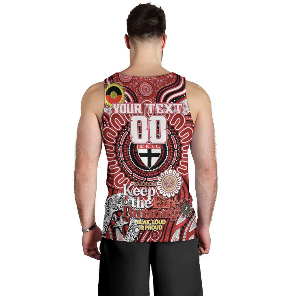 Custom St Kilda Saints NAIDOC Week 2024 Men Tank Top Mascot Football - Vibe Hoodie Shop