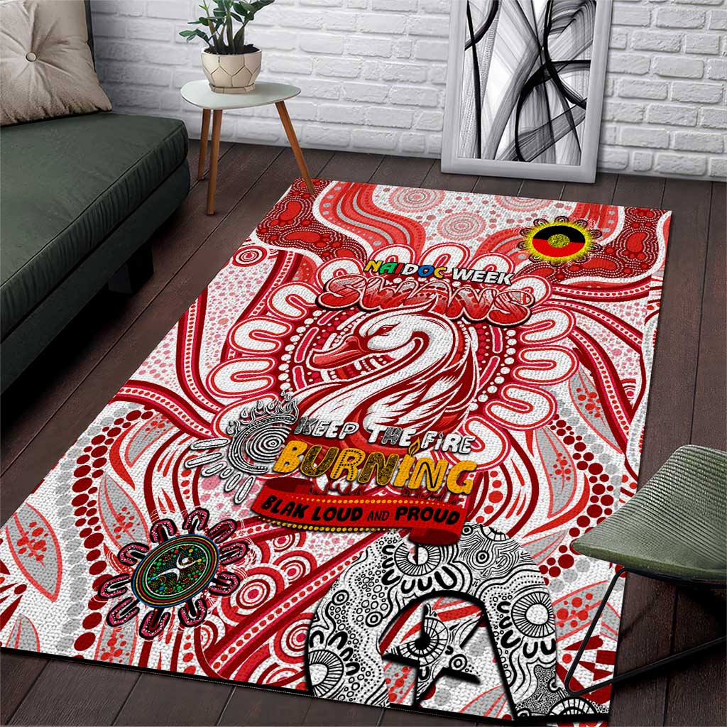 Sydney Swans NAIDOC Week 2024 Area Rug Mascot Football - Vibe Hoodie Shop