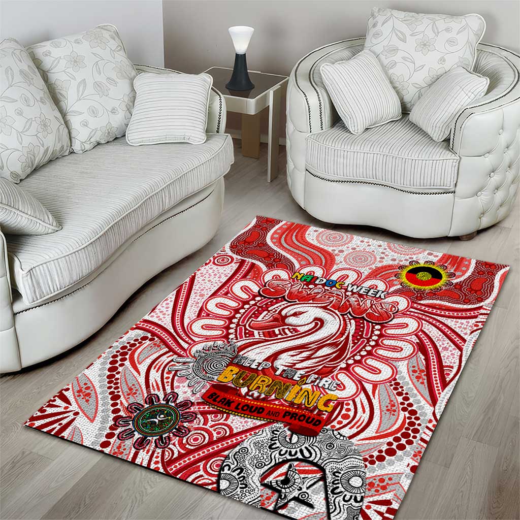 Sydney Swans NAIDOC Week 2024 Area Rug Mascot Football - Vibe Hoodie Shop