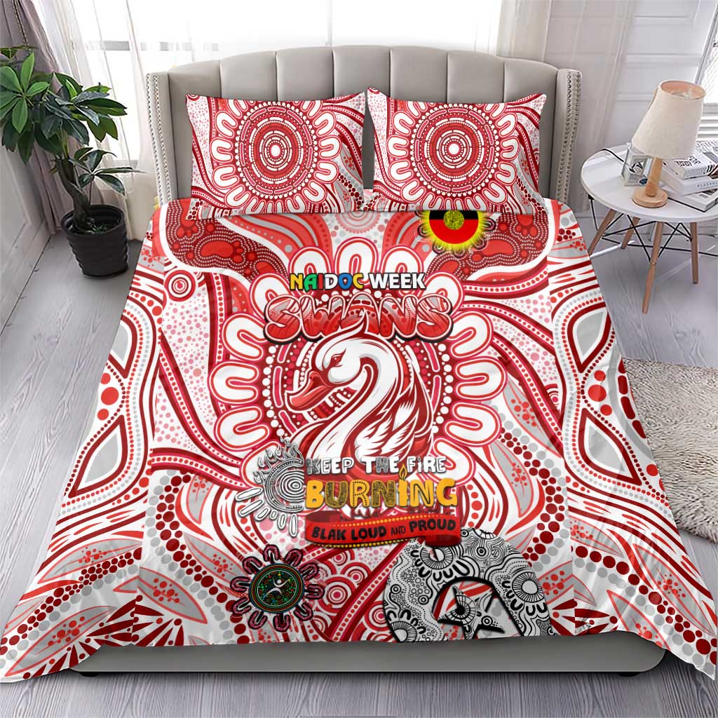 Sydney Swans NAIDOC Week 2024 Bedding Set Mascot Football - Vibe Hoodie Shop