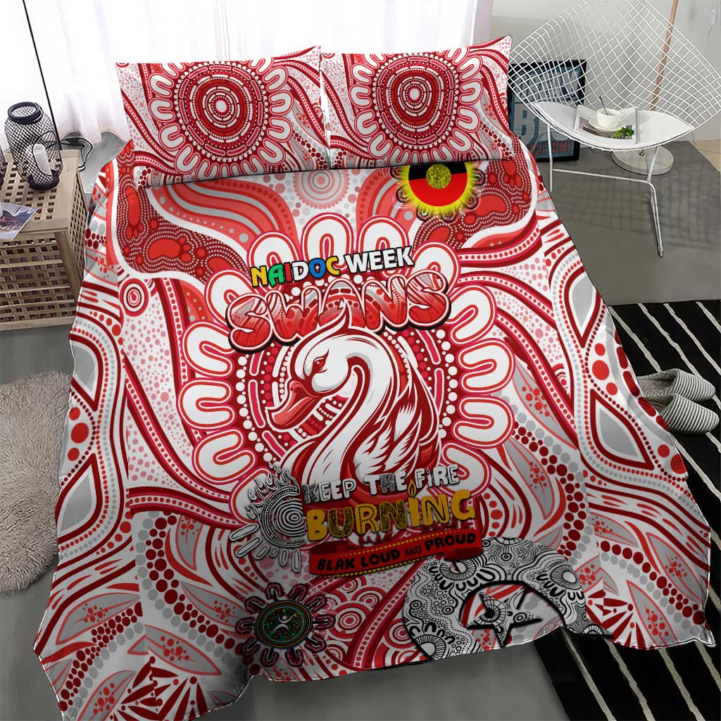 Sydney Swans NAIDOC Week 2024 Bedding Set Mascot Football - Vibe Hoodie Shop