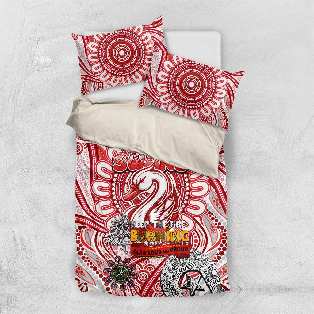 Sydney Swans NAIDOC Week 2024 Bedding Set Mascot Football - Vibe Hoodie Shop