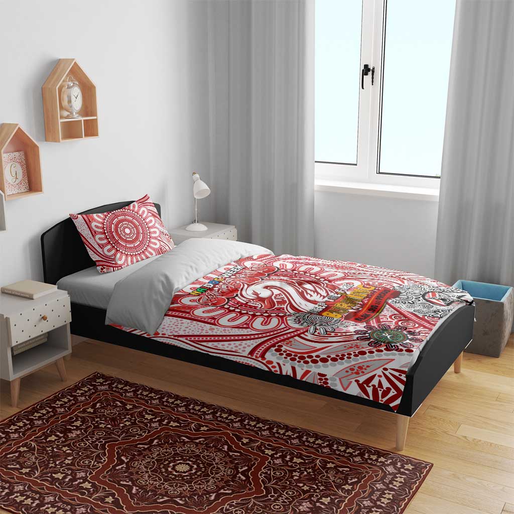 Sydney Swans NAIDOC Week 2024 Bedding Set Mascot Football - Vibe Hoodie Shop