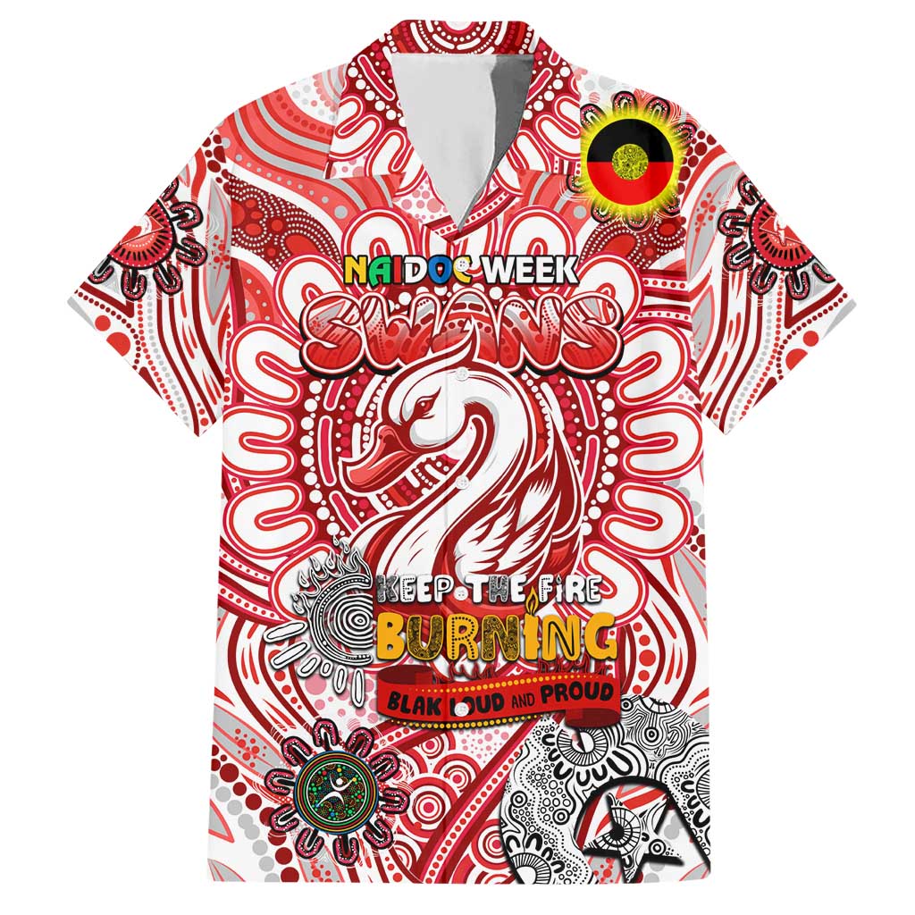 Custom Sydney Swans NAIDOC Week 2024 Hawaiian Shirt Mascot Football - Vibe Hoodie Shop