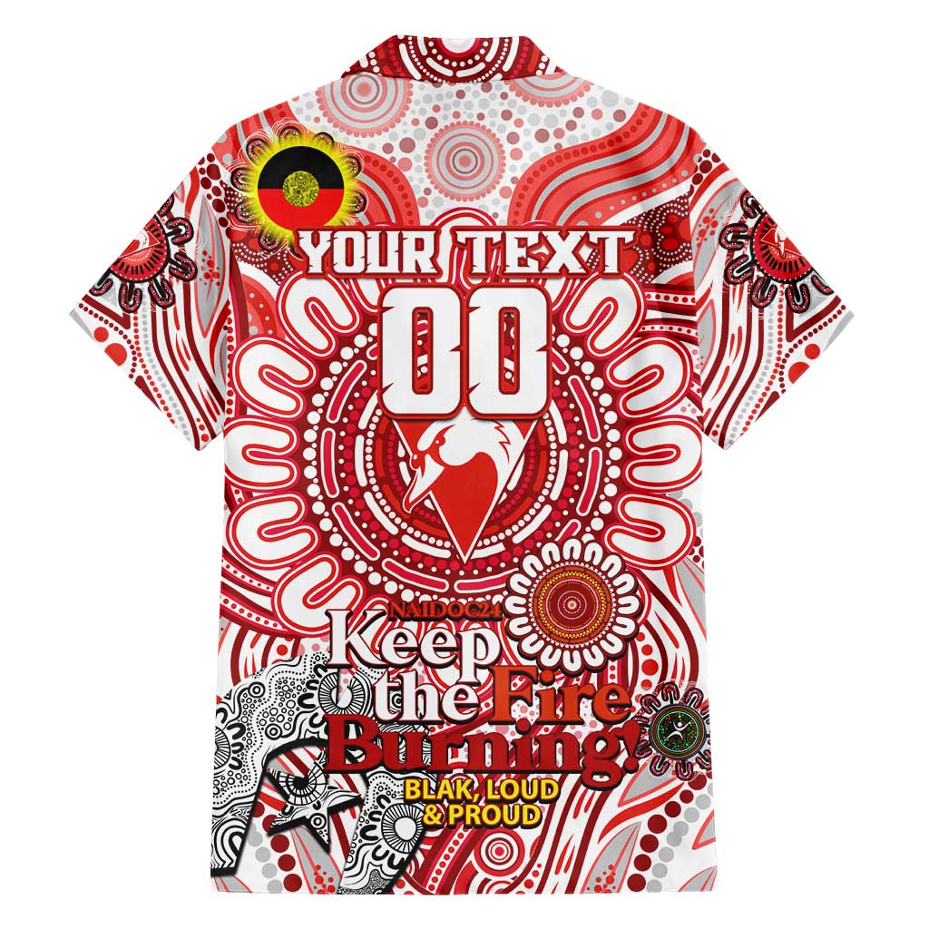 Custom Sydney Swans NAIDOC Week 2024 Hawaiian Shirt Mascot Football - Vibe Hoodie Shop