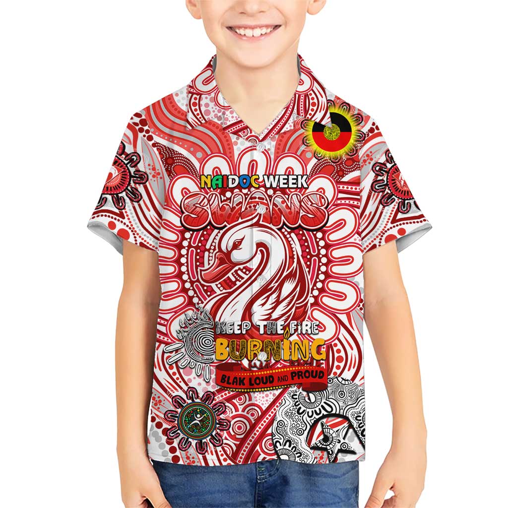 Custom Sydney Swans NAIDOC Week 2024 Hawaiian Shirt Mascot Football - Vibe Hoodie Shop