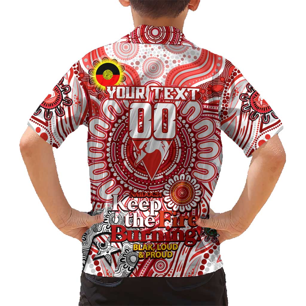 Custom Sydney Swans NAIDOC Week 2024 Hawaiian Shirt Mascot Football - Vibe Hoodie Shop