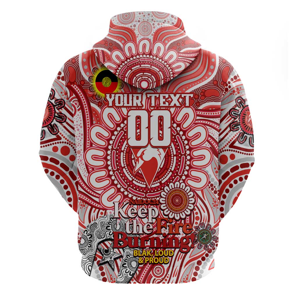 Custom Sydney Swans NAIDOC Week 2024 Hoodie Mascot Football - Vibe Hoodie Shop