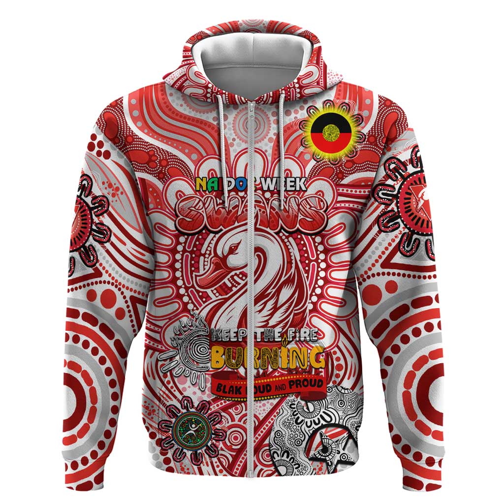Custom Sydney Swans NAIDOC Week 2024 Hoodie Mascot Football - Vibe Hoodie Shop