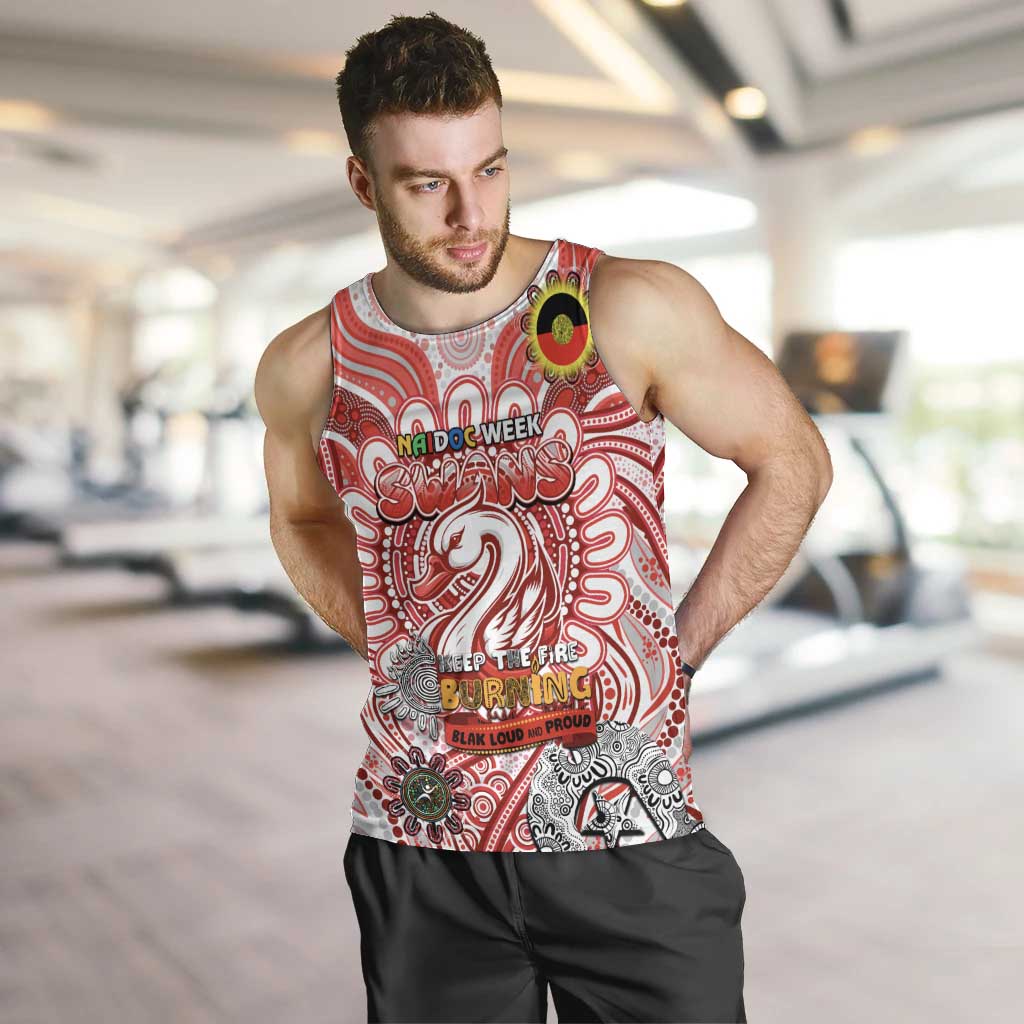 Custom Sydney Swans NAIDOC Week 2024 Men Tank Top Mascot Football - Vibe Hoodie Shop