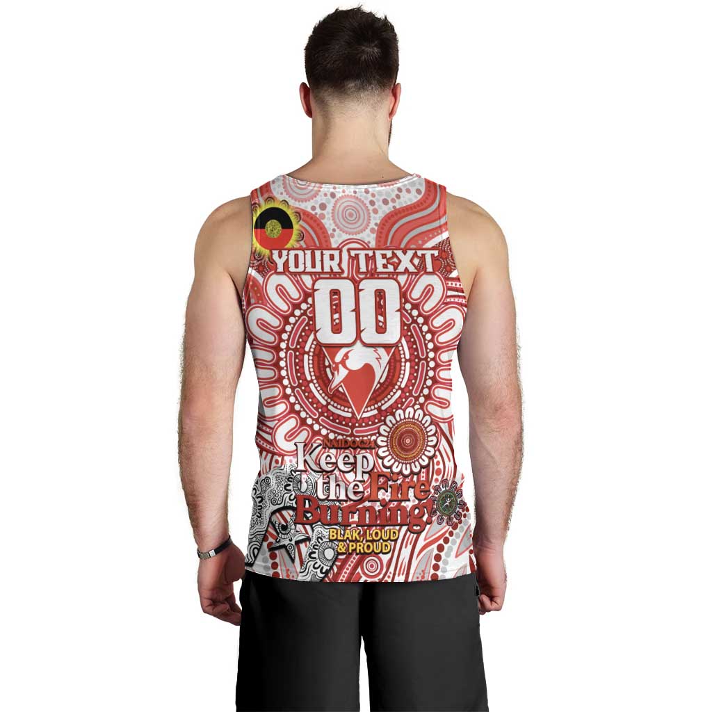 Custom Sydney Swans NAIDOC Week 2024 Men Tank Top Mascot Football - Vibe Hoodie Shop