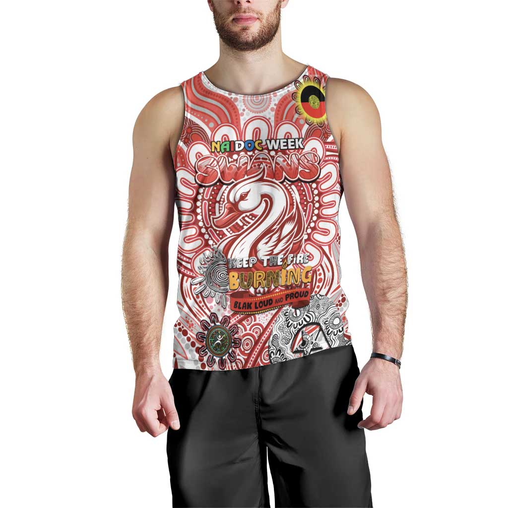 Custom Sydney Swans NAIDOC Week 2024 Men Tank Top Mascot Football - Vibe Hoodie Shop