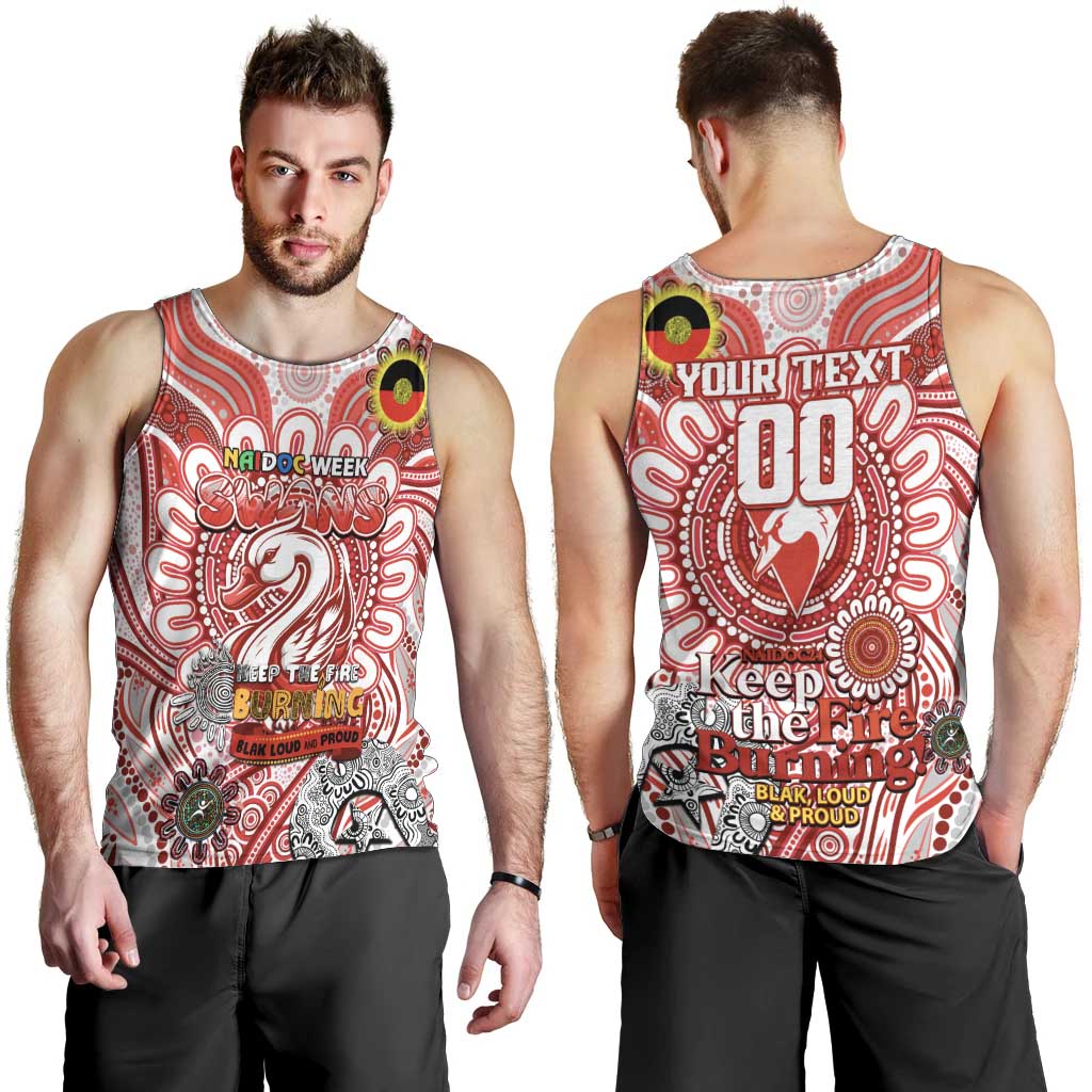 Custom Sydney Swans NAIDOC Week 2024 Men Tank Top Mascot Football - Vibe Hoodie Shop