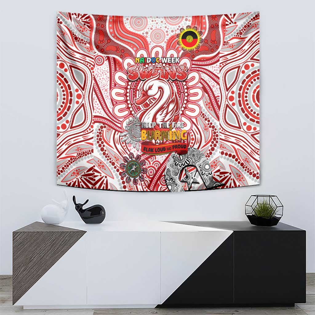 Sydney Swans NAIDOC Week 2024 Tapestry Mascot Football - Vibe Hoodie Shop