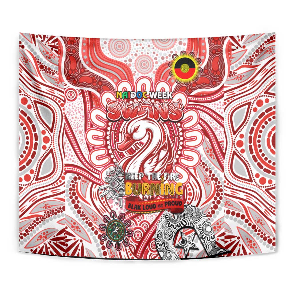 Sydney Swans NAIDOC Week 2024 Tapestry Mascot Football - Vibe Hoodie Shop