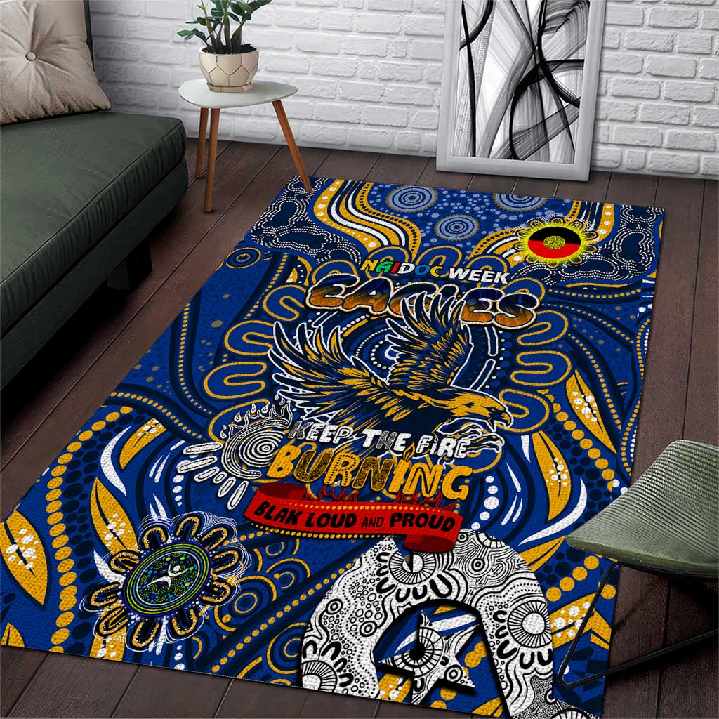 West Coast Eagles NAIDOC Week 2024 Area Rug Mascot Football - Vibe Hoodie Shop