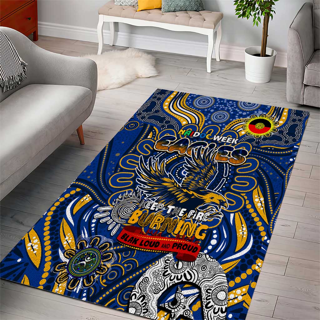 West Coast Eagles NAIDOC Week 2024 Area Rug Mascot Football - Vibe Hoodie Shop