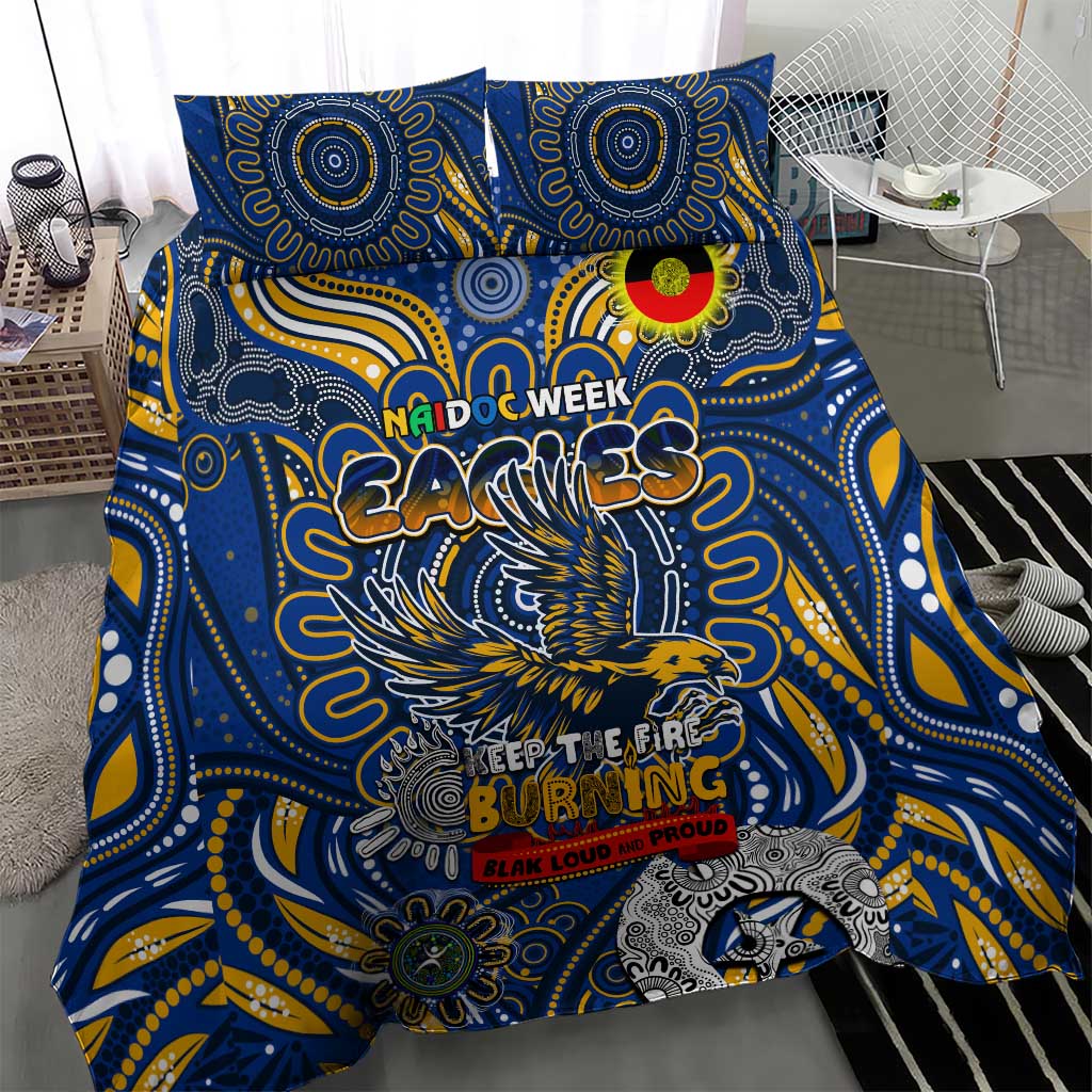 West Coast Eagles NAIDOC Week 2024 Bedding Set Mascot Football - Vibe Hoodie Shop