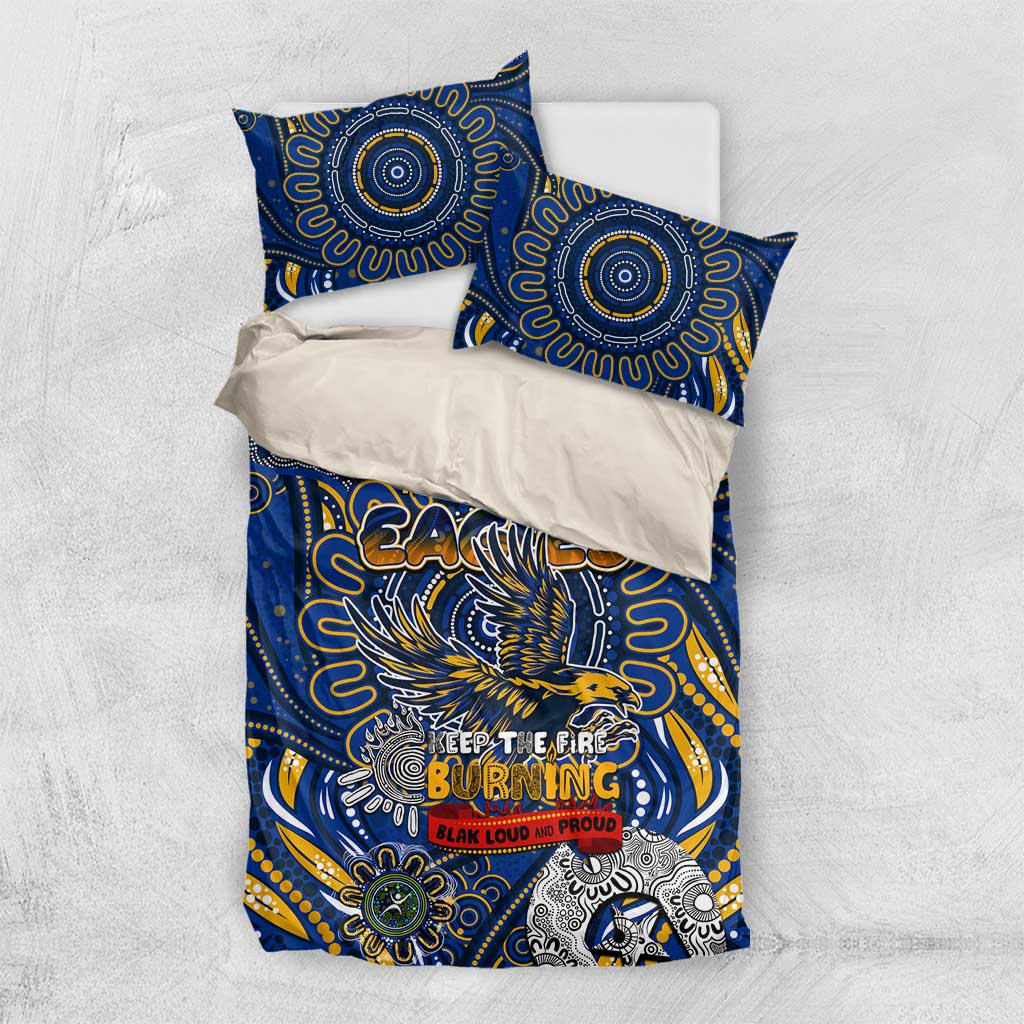 West Coast Eagles NAIDOC Week 2024 Bedding Set Mascot Football - Vibe Hoodie Shop