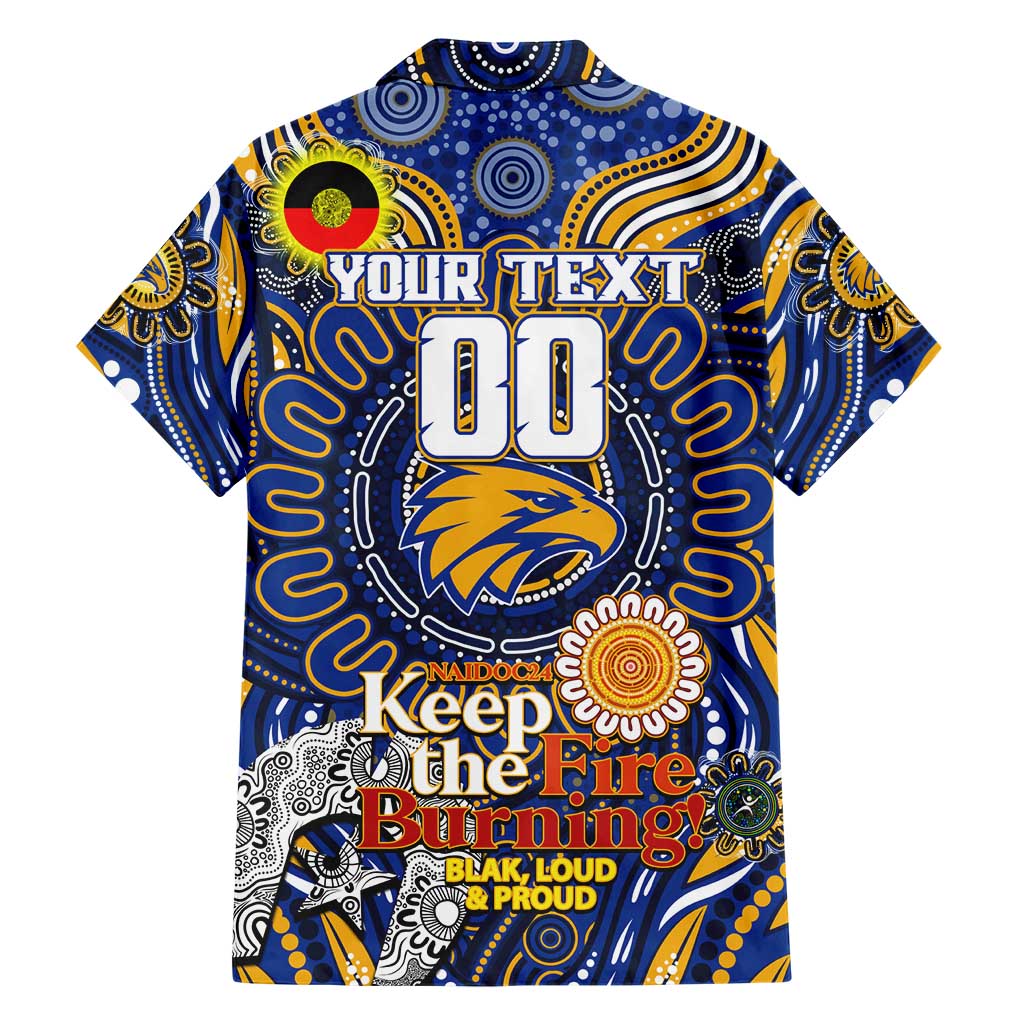 Custom West Coast Eagles NAIDOC Week 2024 Hawaiian Shirt Mascot Football - Vibe Hoodie Shop