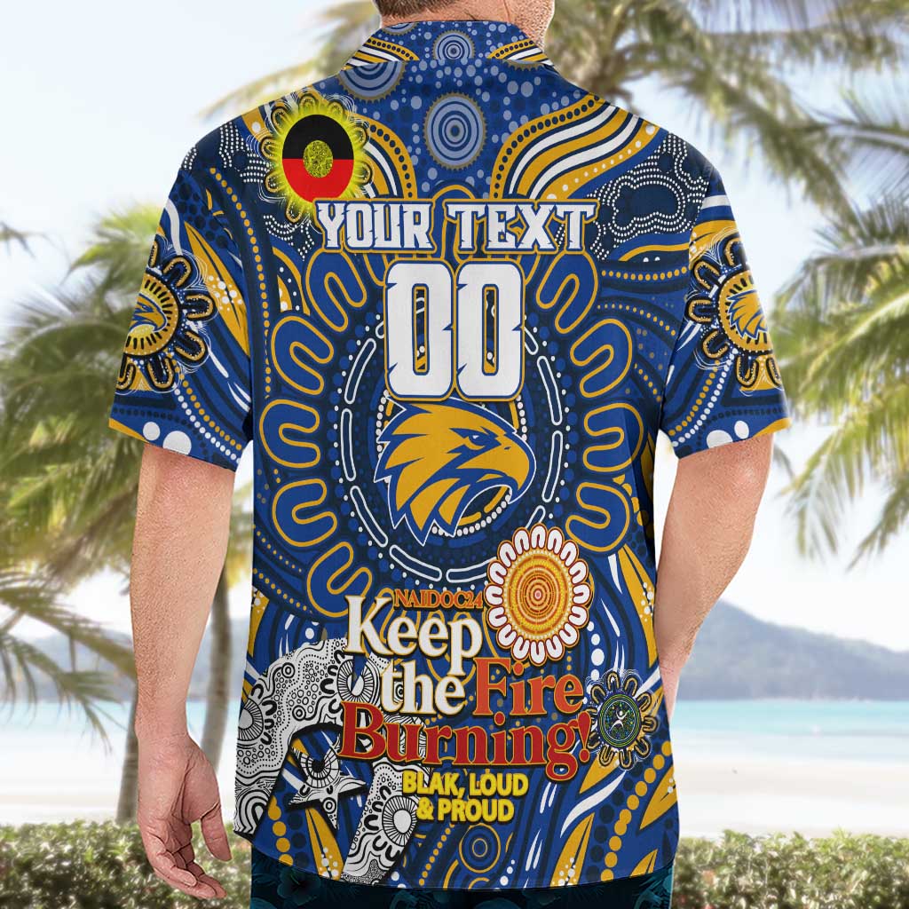 Custom West Coast Eagles NAIDOC Week 2024 Hawaiian Shirt Mascot Football - Vibe Hoodie Shop