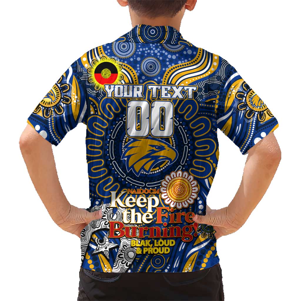 Custom West Coast Eagles NAIDOC Week 2024 Hawaiian Shirt Mascot Football - Vibe Hoodie Shop