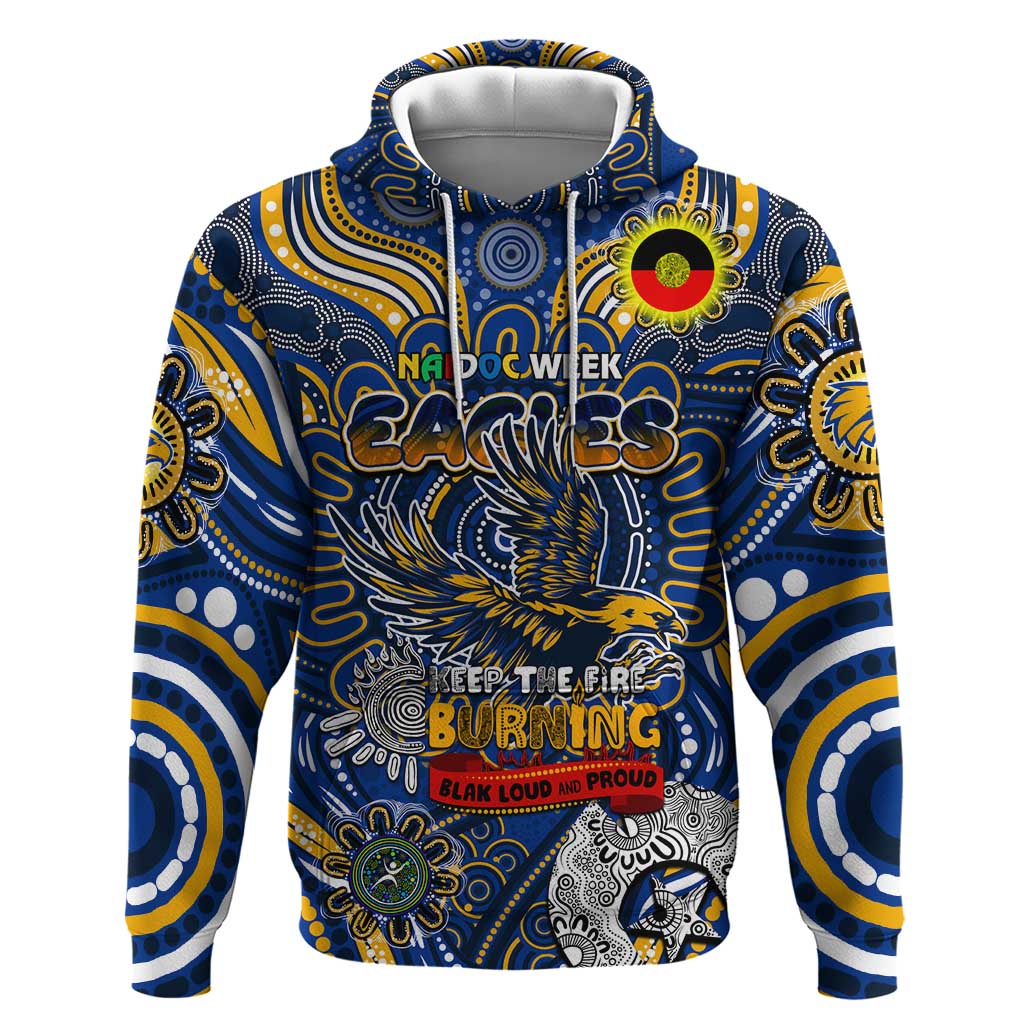 Custom West Coast Eagles NAIDOC Week 2024 Hoodie Mascot Football - Vibe Hoodie Shop
