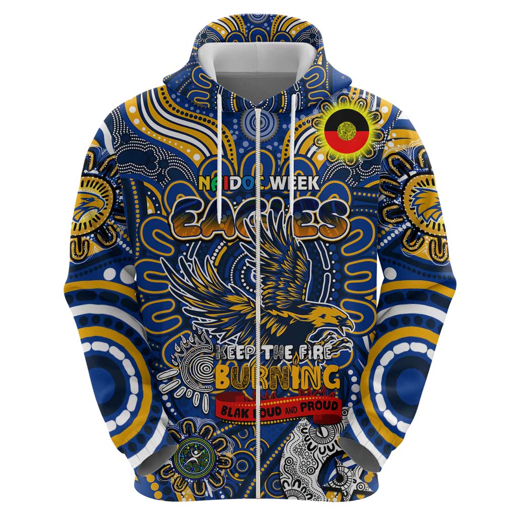 Custom West Coast Eagles NAIDOC Week 2024 Hoodie Mascot Football - Vibe Hoodie Shop