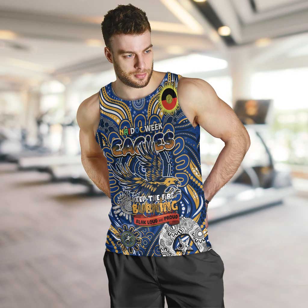 Custom West Coast Eagles NAIDOC Week 2024 Men Tank Top Mascot Football - Vibe Hoodie Shop