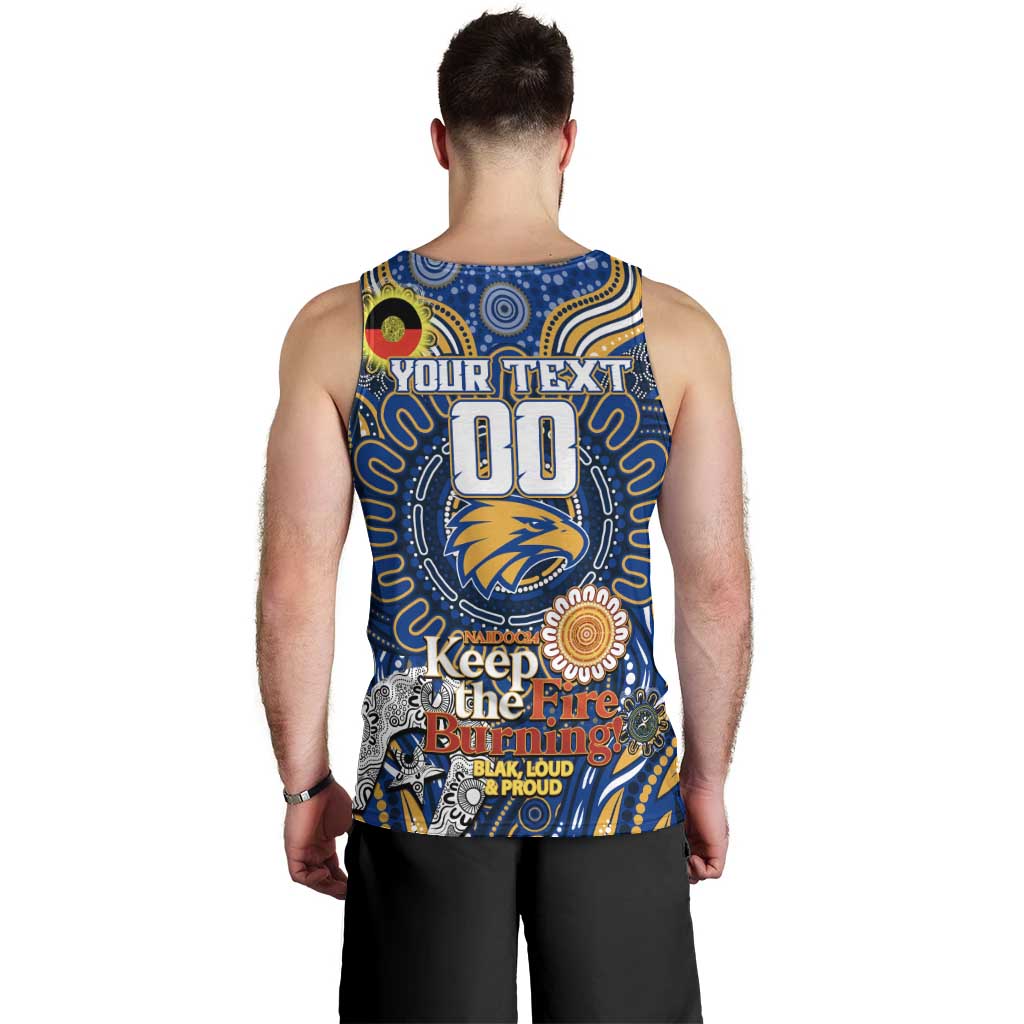 Custom West Coast Eagles NAIDOC Week 2024 Men Tank Top Mascot Football - Vibe Hoodie Shop