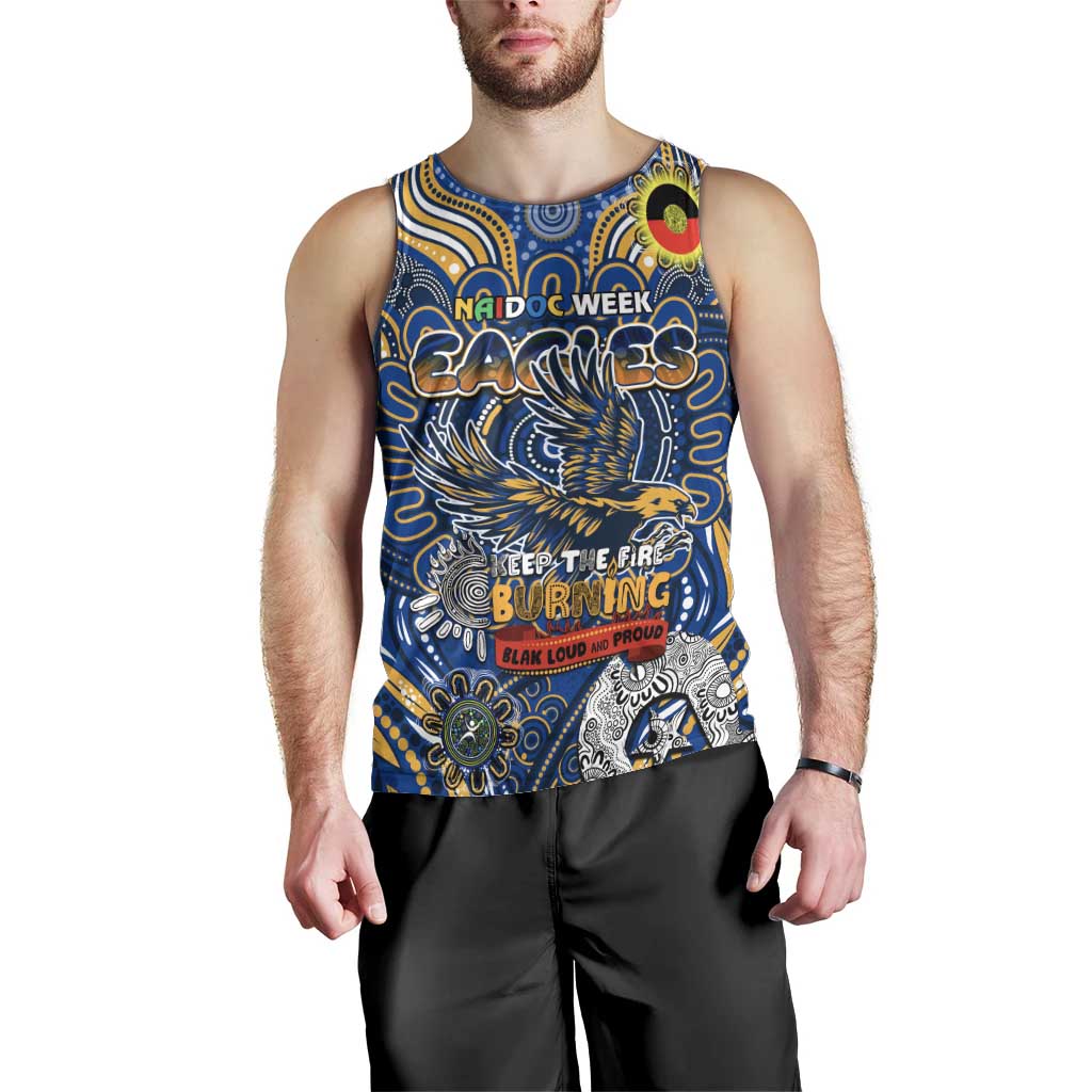 Custom West Coast Eagles NAIDOC Week 2024 Men Tank Top Mascot Football - Vibe Hoodie Shop