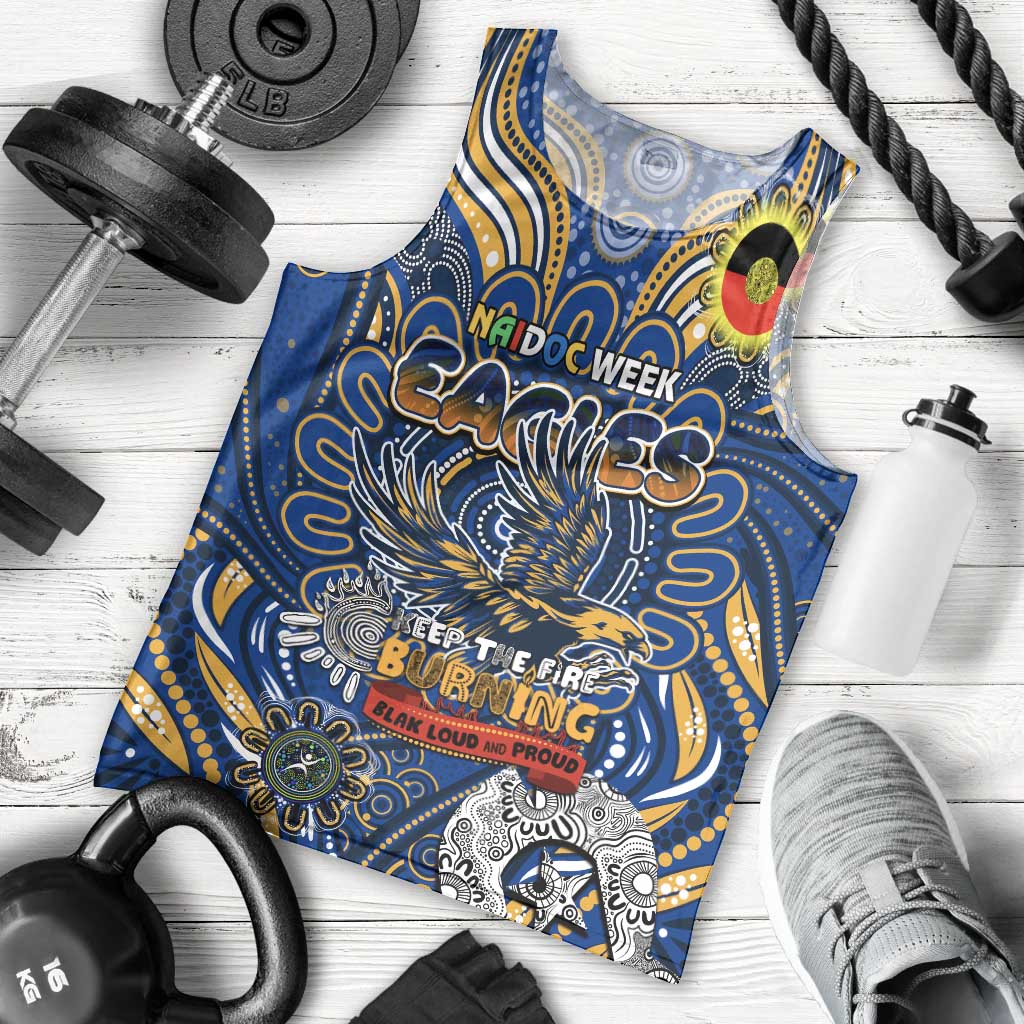 Custom West Coast Eagles NAIDOC Week 2024 Men Tank Top Mascot Football - Vibe Hoodie Shop